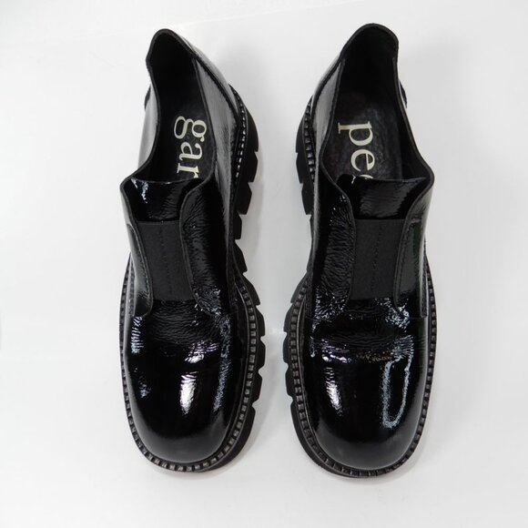 PEDRO GARCIA Silvia Platform Loafers Size 41 11 Black Patent Leather NEW - Picture 11 of 15
